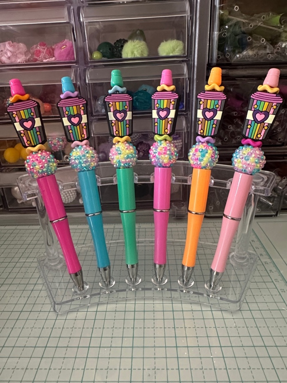 Ballpoint Ink Party Pens - Assorted Pastel Colors